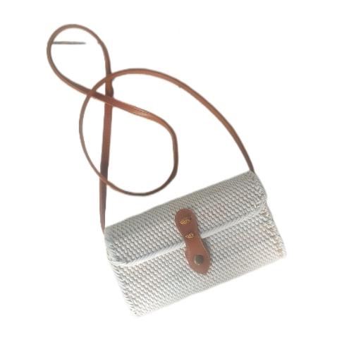 Tas Selempang Rotan - Tas Rotan Kotak Polos