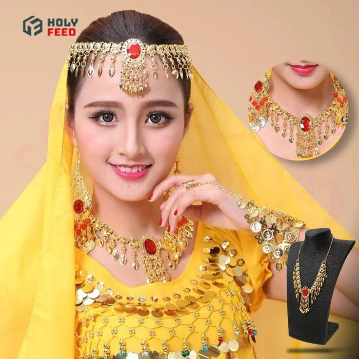 Headpiece Belly Dance India Crystal Elegan