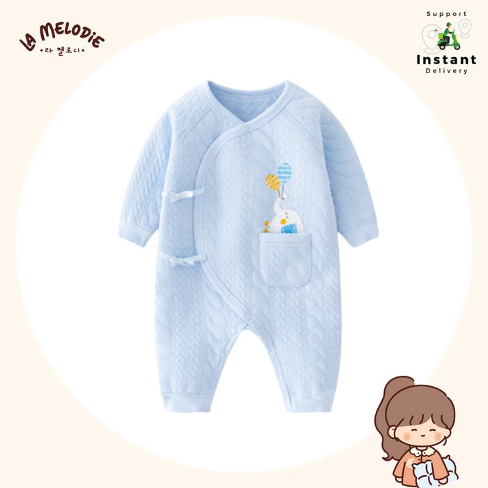 La Melodie Jumper Romper Newborn Baby Blue Elevania [A122]