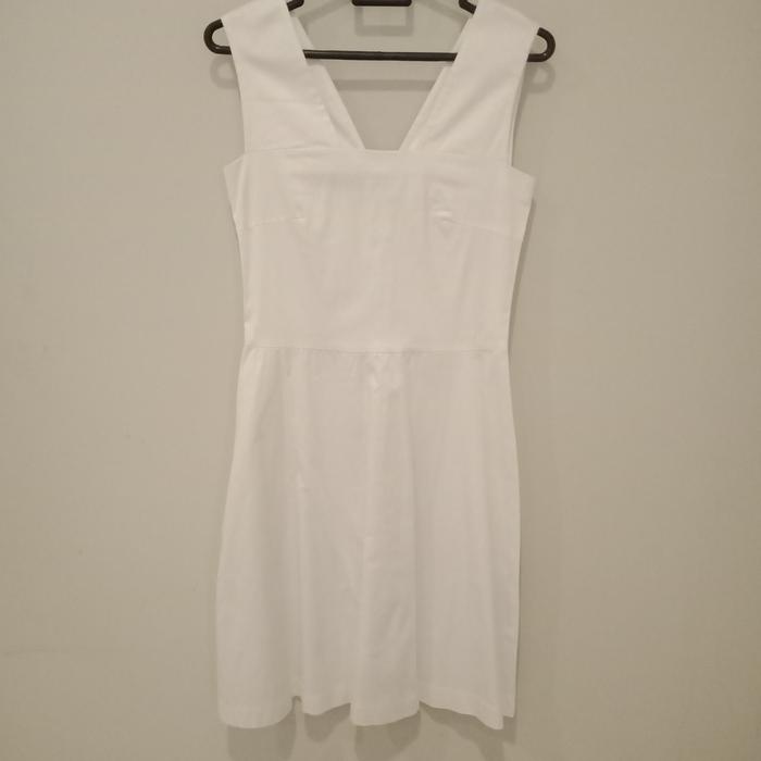 Preloved Mini Sexy Dress White Sandro Ferron Original Almost New