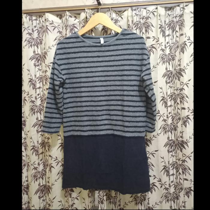DRESS KAOS KATUN - DRESS - DRESS WANITA THRIFT - THRIFT MURAH