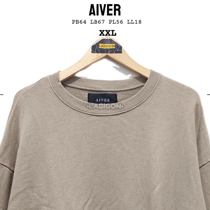 Crewneck Sweater Jumbo AIVER Original Second Preloved Thrift XXL007