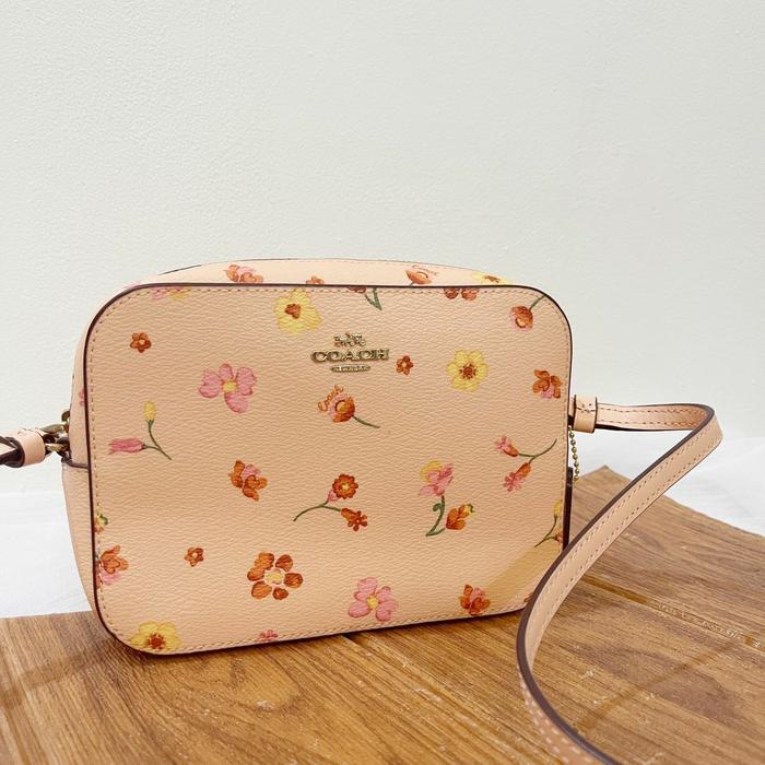 Tas Wanita Original Coach Mini Camera Bag Mystical Floral Faded Blush