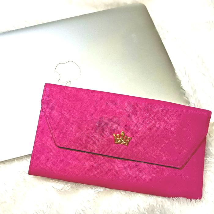 VGC J.Estina Jestina Pouch Long Walet Fushia Dompet Tas Selempang Pesta