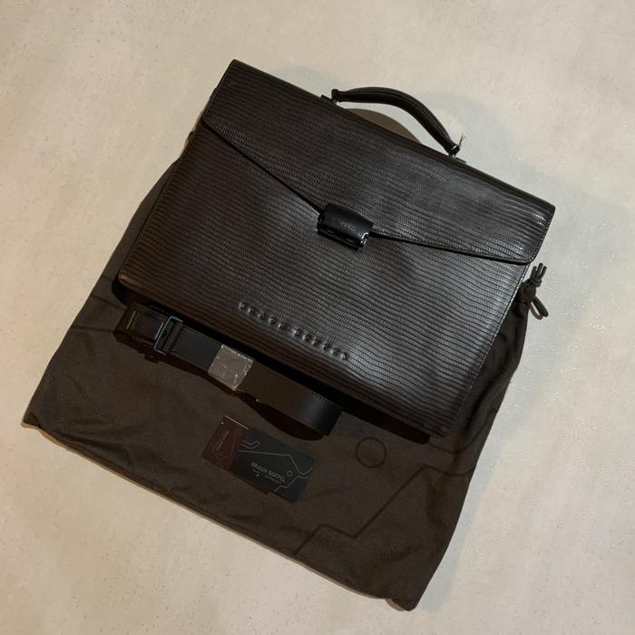 Braun Buffel Document Sling Bag Tas Kerja Kantor Dokumen
