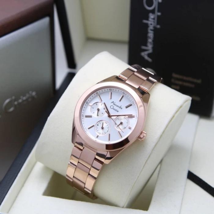 ALEXANDRE CHRISTIE AC 2950 ROSEGOLD WHITE AC2950 WANITA ORIGINAL