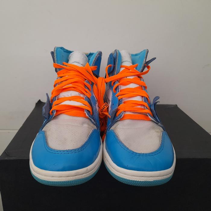 Sepatu AJ1 x Off White Medium Blue/White - 42