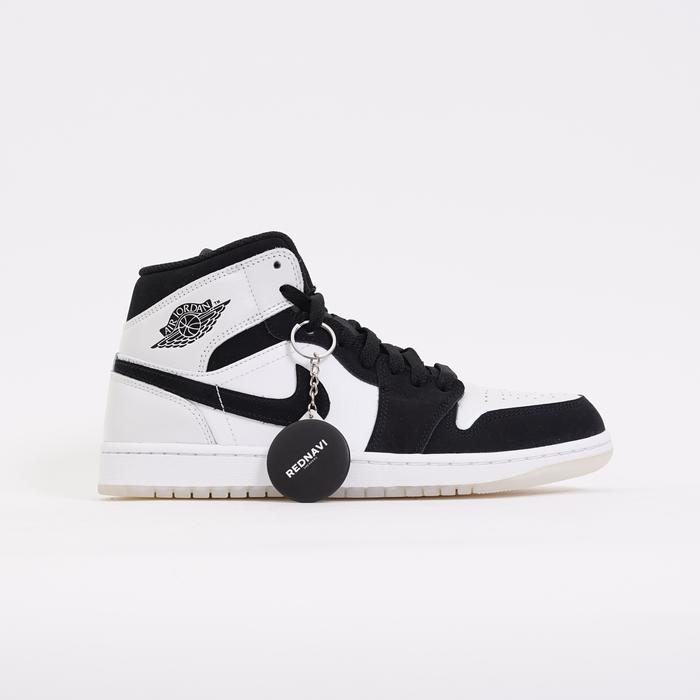 Nike Air Jordan 1 Mid SE Black White Diamond Shorts Original
