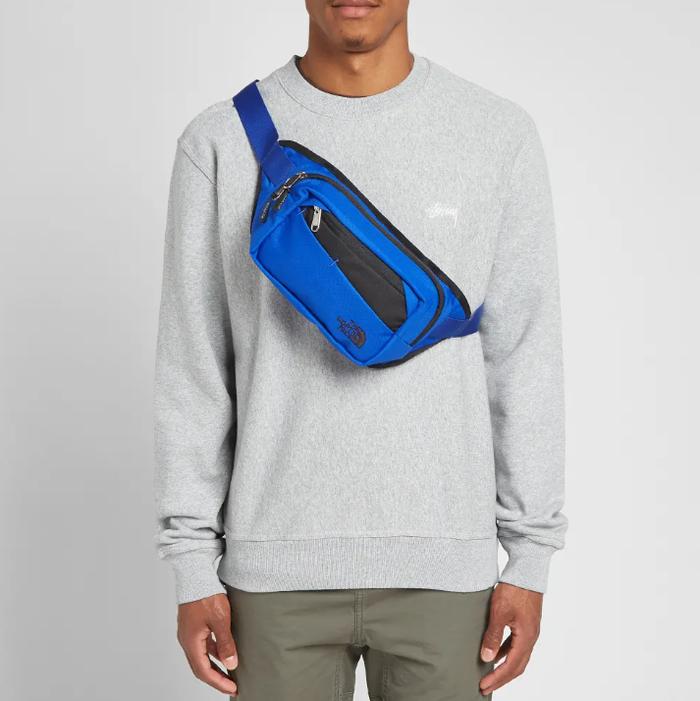 Tas Pinggang Waist Bag The North Face Bozer Hip Pack II Blue Original
