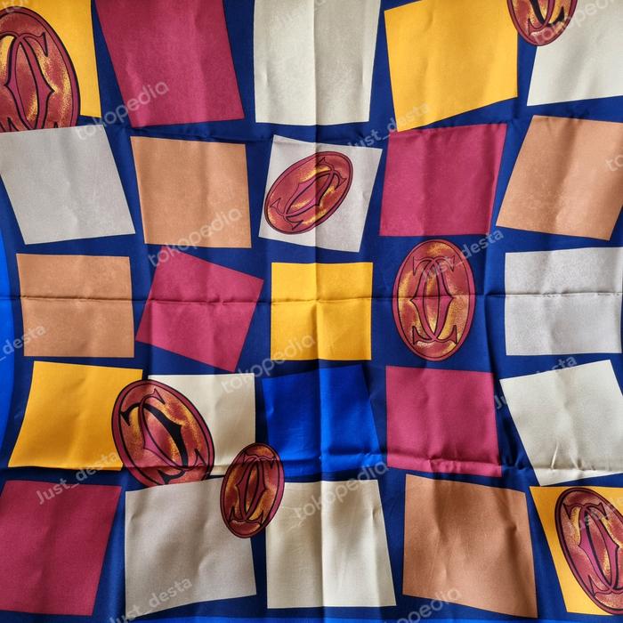Preloved cartier silk scarf