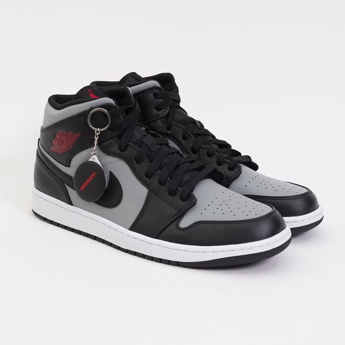 Nike Air Jordan 1 Mid Shadow Red Wings Logo Original