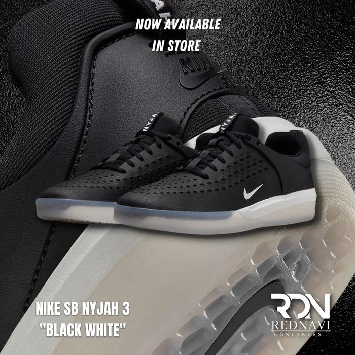 Nike SB Nyjah 3 Black White Original