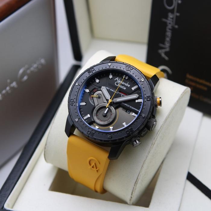 ALEXANDRE CHRISTIE AC 6627 BLACK YELLOW PRIA ORIGINAL. RUBBER
