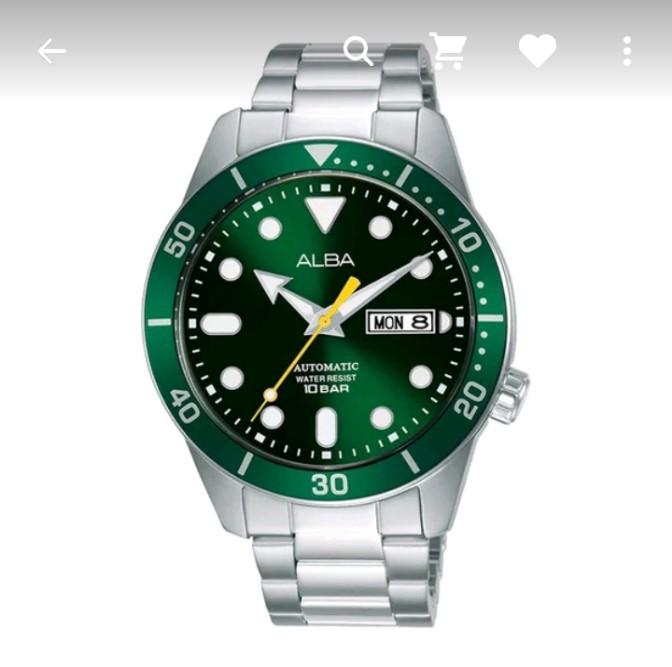ALBA Automatic Jam Tangan Pria Rantai Silver AL4165X1 Original
