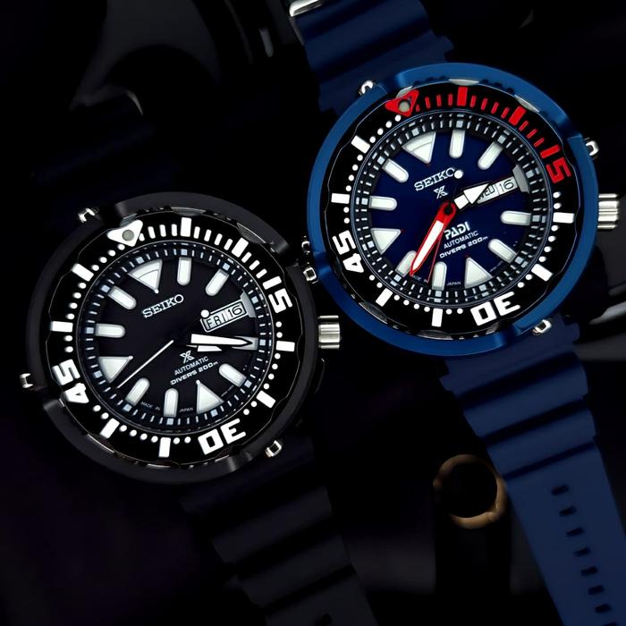Jam Tangan Pria Merk Seiko Padi X Diver Rubber Automatic 48mm Sapphire
