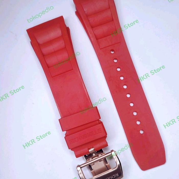 Richard Mille Mile Ricard Tali strap jam tangan watch Baut rubber