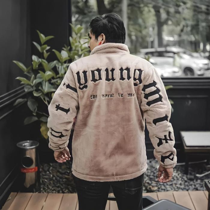 Optimize Sherpa Jacket Young Brown | Jaket Sherpa