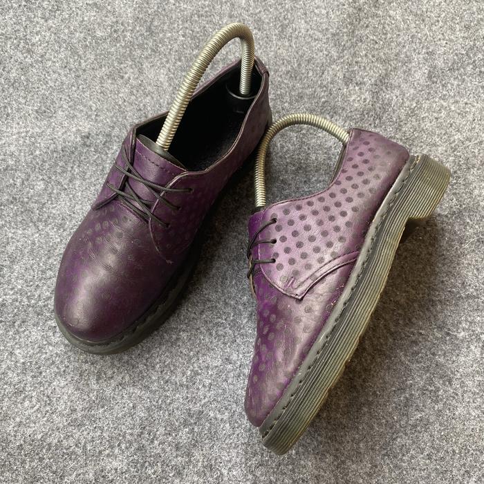 dr martens 1461 Purple Polkadot