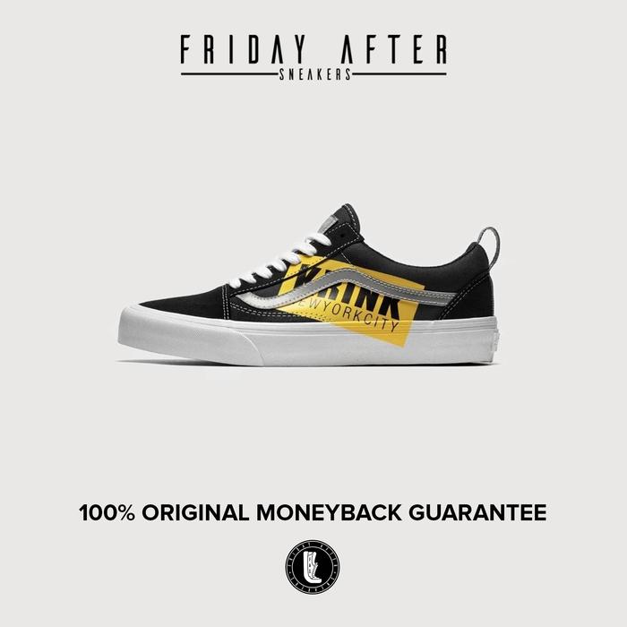Sepatu Sneakers Vans Vault Old Skool VLT LX Krink Black White Original