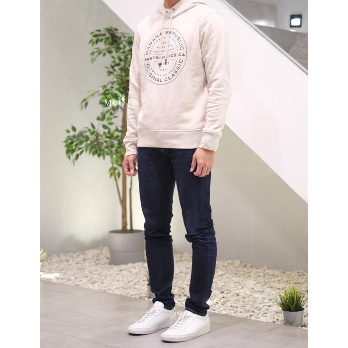 Hoodie Banana Republic Round SF City Logo Cream Original