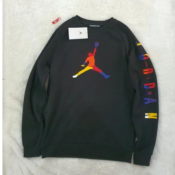 JORDAN DNA LOGO CREWNECK • BLACK