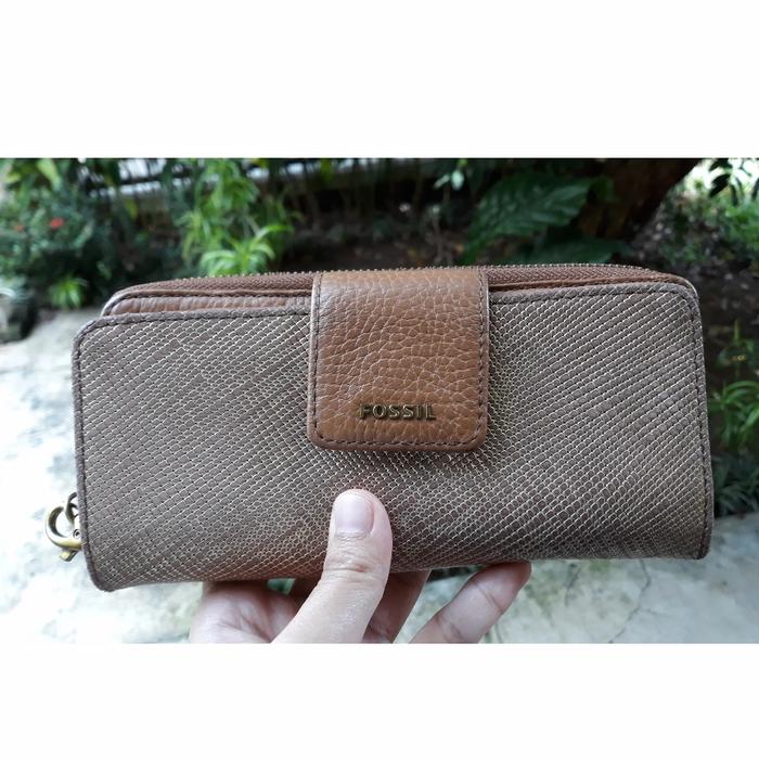 Fossil Madison Clutch Gold PRELOVED