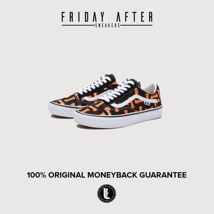 Sepatu Sneakers Vans Skate Old Skool Thrasher Black Multi Original