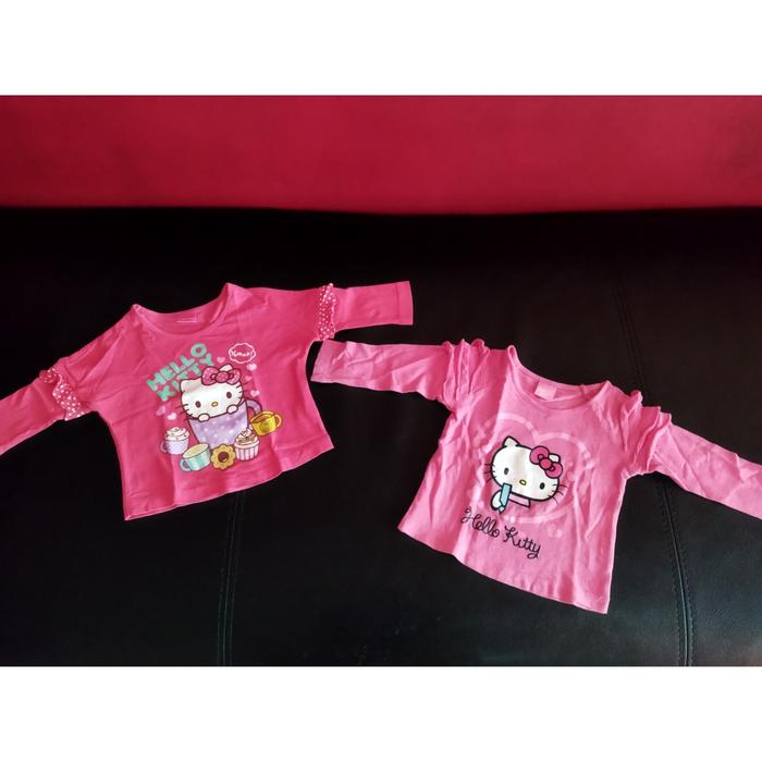 Preloved second 2 kaos bayi anak hello kitty ori license sanrio