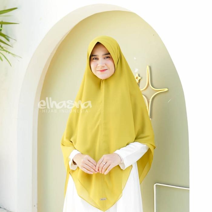 Khimar instant ceruty jilbab instant elhasna 2 layers