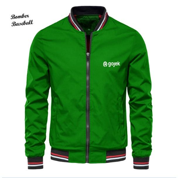 Jaket Ojek Original Pria / Jaket Baseball Driver Ojol Gojek Thailand