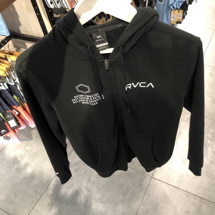 JAKET PRIA RVCA ORIGINAL SWIFT HOODIE BIG PIN HEX BLAK