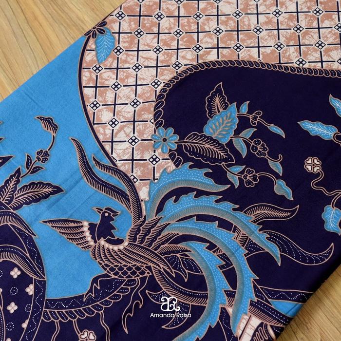 Kain Batik Meteran Potongan Motif Burung Biru