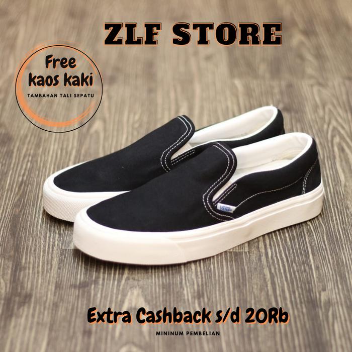 Sepatu Slip On Vans Pria Hitam Quality High Premiun