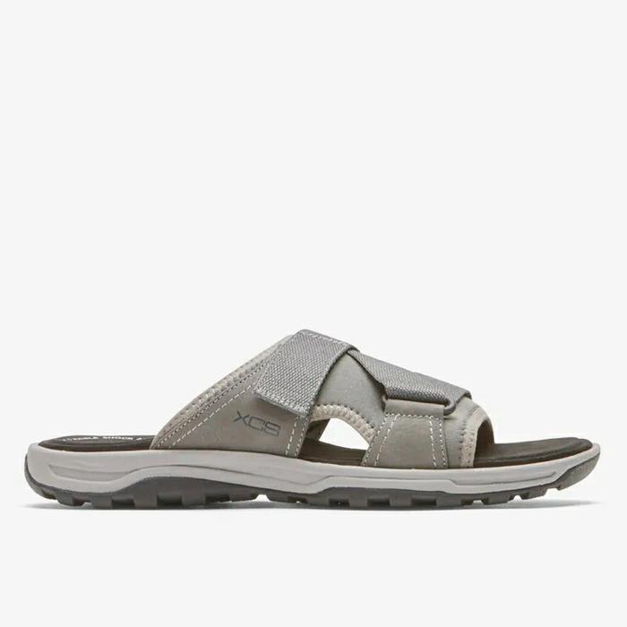 SANDAL PRIA ROCKPORT TT Velcro Slide II STEEL GREY ORIGINAL