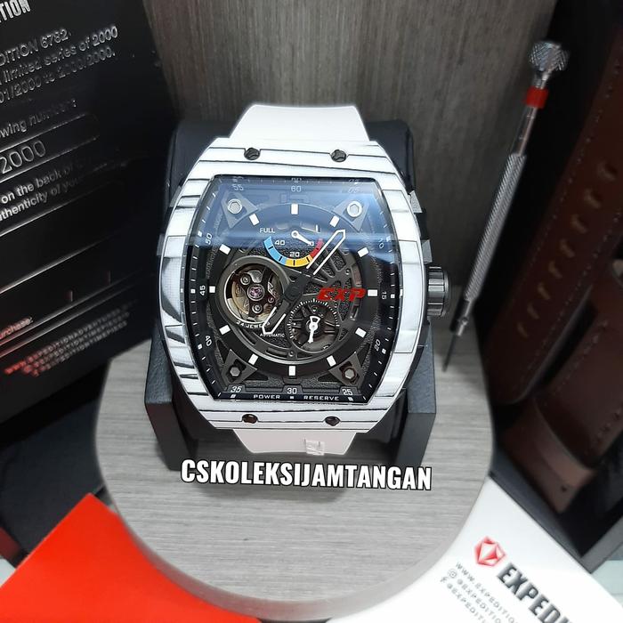 EXPEDITION E 6782 E6782 CARBON TITANIUM AUTOMATIC WHITE LIMITED ORI