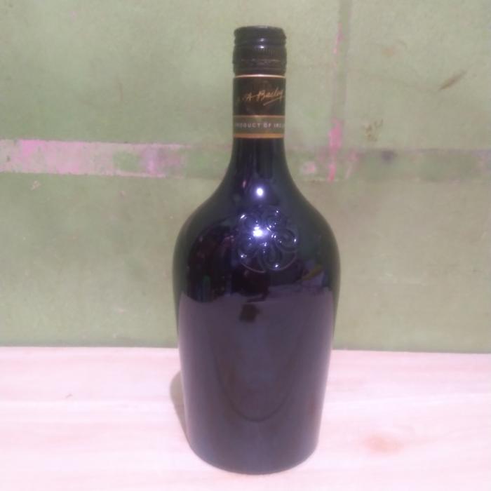 botol hitam polos pajangan