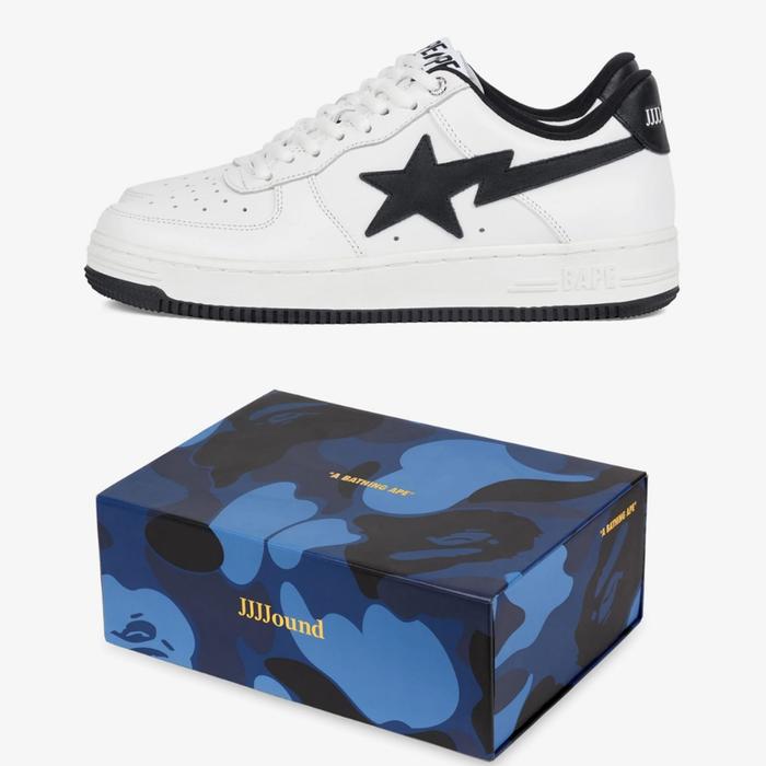 Bapesta x JJJJound Navy White Bape Original 100%