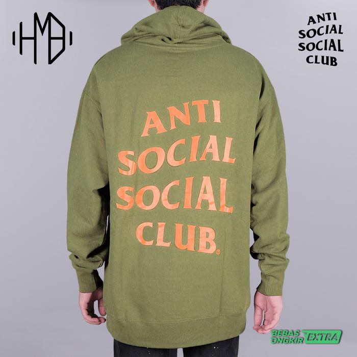 ASSC Anti Social Social Club x Undefeated Paranoid Hoodie Green