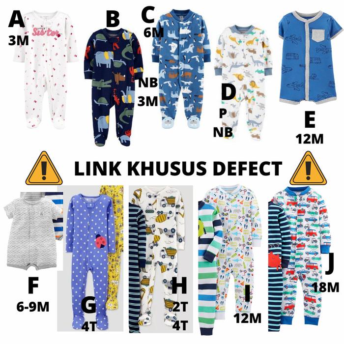 Sleepsuit Carters Murah Ada Defect