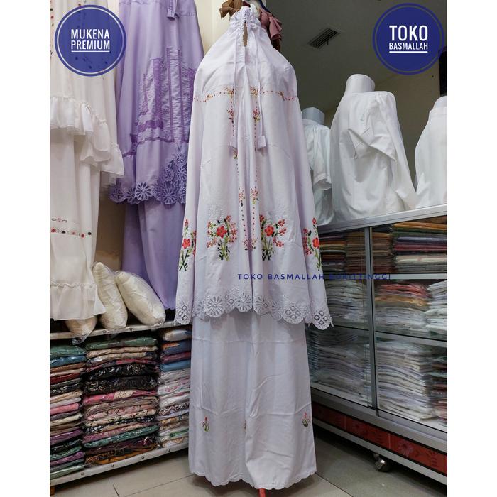 Mukena Kerancang mix Sulam Timbul Kincir Angin Bahan Hima Premium Khas Bukittinggi