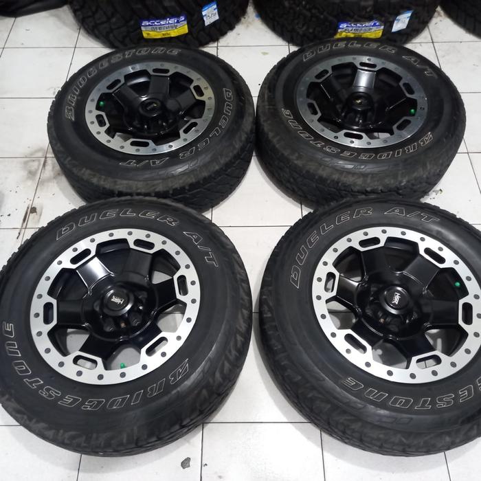 VELG RACING BEKAS SABANA HSR R15 LEBAR 7 PCD 5X114 BP + BAN 235 70 R15