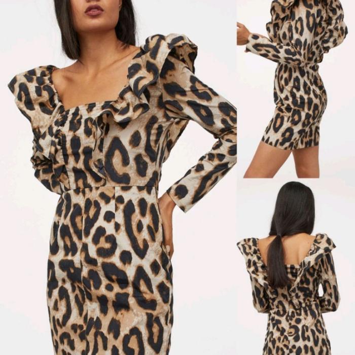 HM Leopard Mini Dress