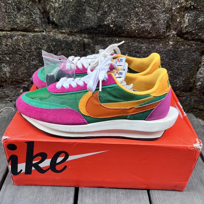 Size 42.5 Nike Sacai LD Waffle Pine Green 100% Authentic Original