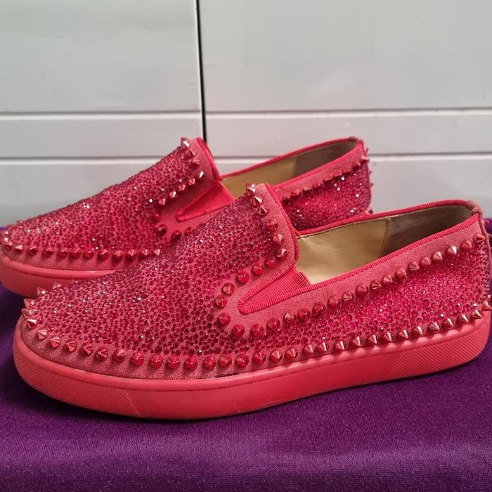 sepatu slip on pria casual christian Louboutin
