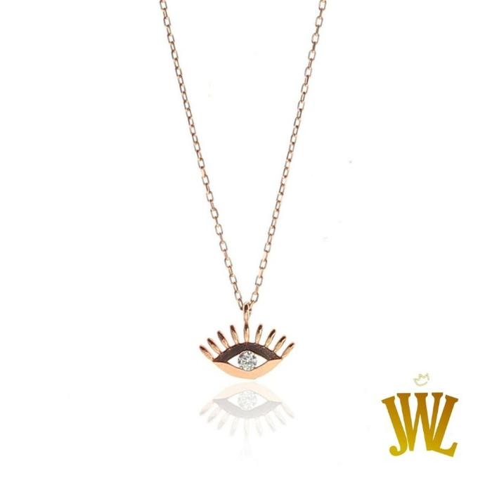 Jewellant-Kalung Mata Perak Asli,Kalung Wanita Perak Silver 925 Asli