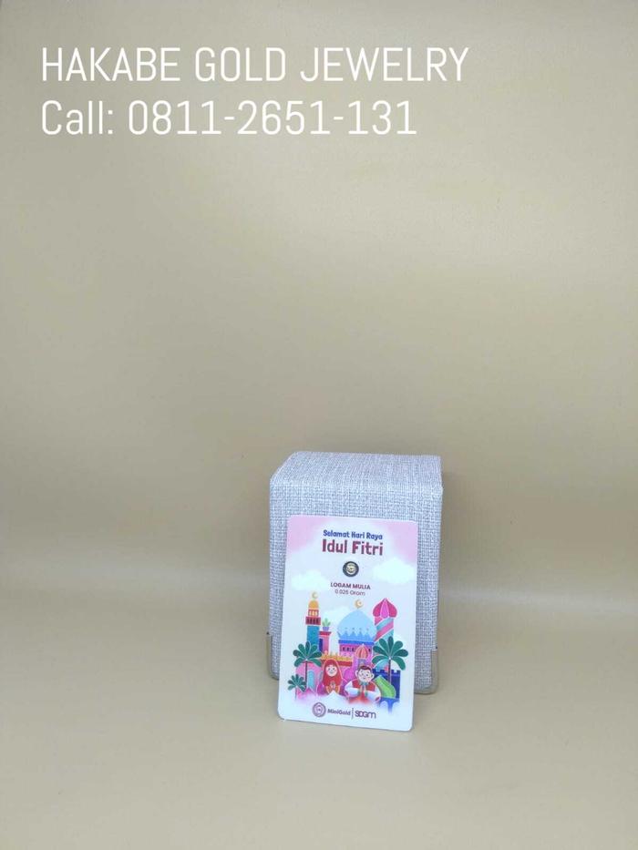 Logam Mulia Mini Gold Selamat Idul Fitri 0.025 Gr 24K Fine Gold 999