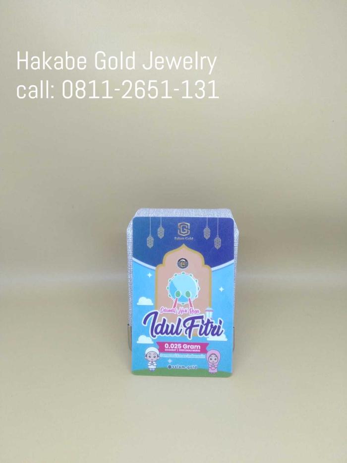 Logam Mulia Salam Gold Selamat Idul Fitri 0.025Gr 24K Fine Gold 999.9
