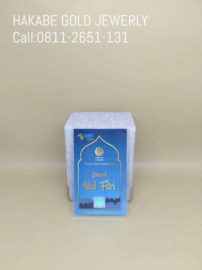 Fine Gold Selamat Idul Fitri 0.025 Gr 24K Fine Gold 999