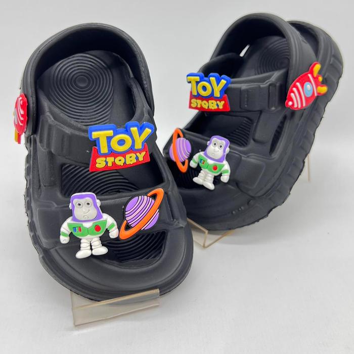 YK1028 Sandal Anak Laki-Laki Selop Tali Belakang Jibbitz Inkayni 18-23