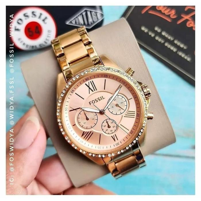 Jam Tangan Fos BQ3377 RoseGold Tone - New With Tag